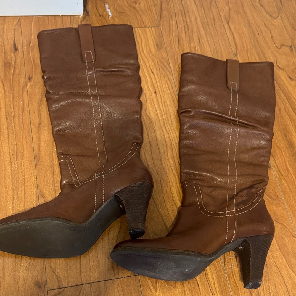 Via Spiga Chocolate Heeled Boots